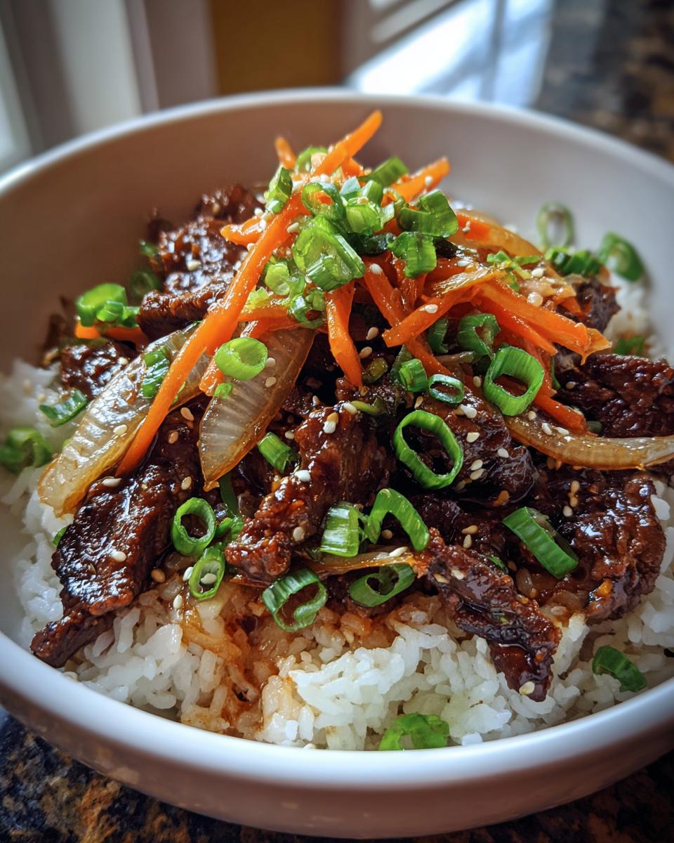 Korean Beef Bulgogi Rice Bowls - detail 2