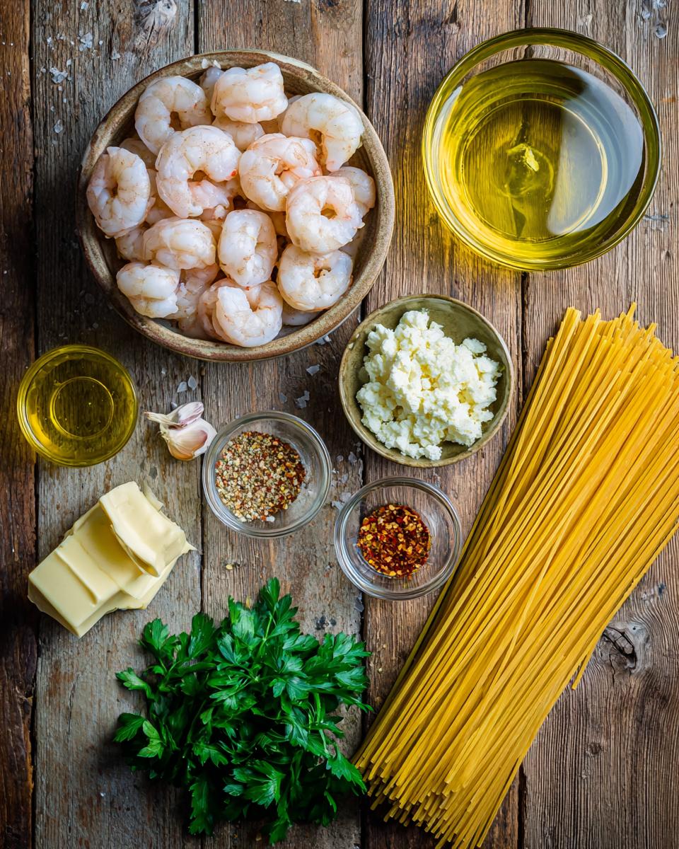 Shrimp Scampi Linguine - detail 1