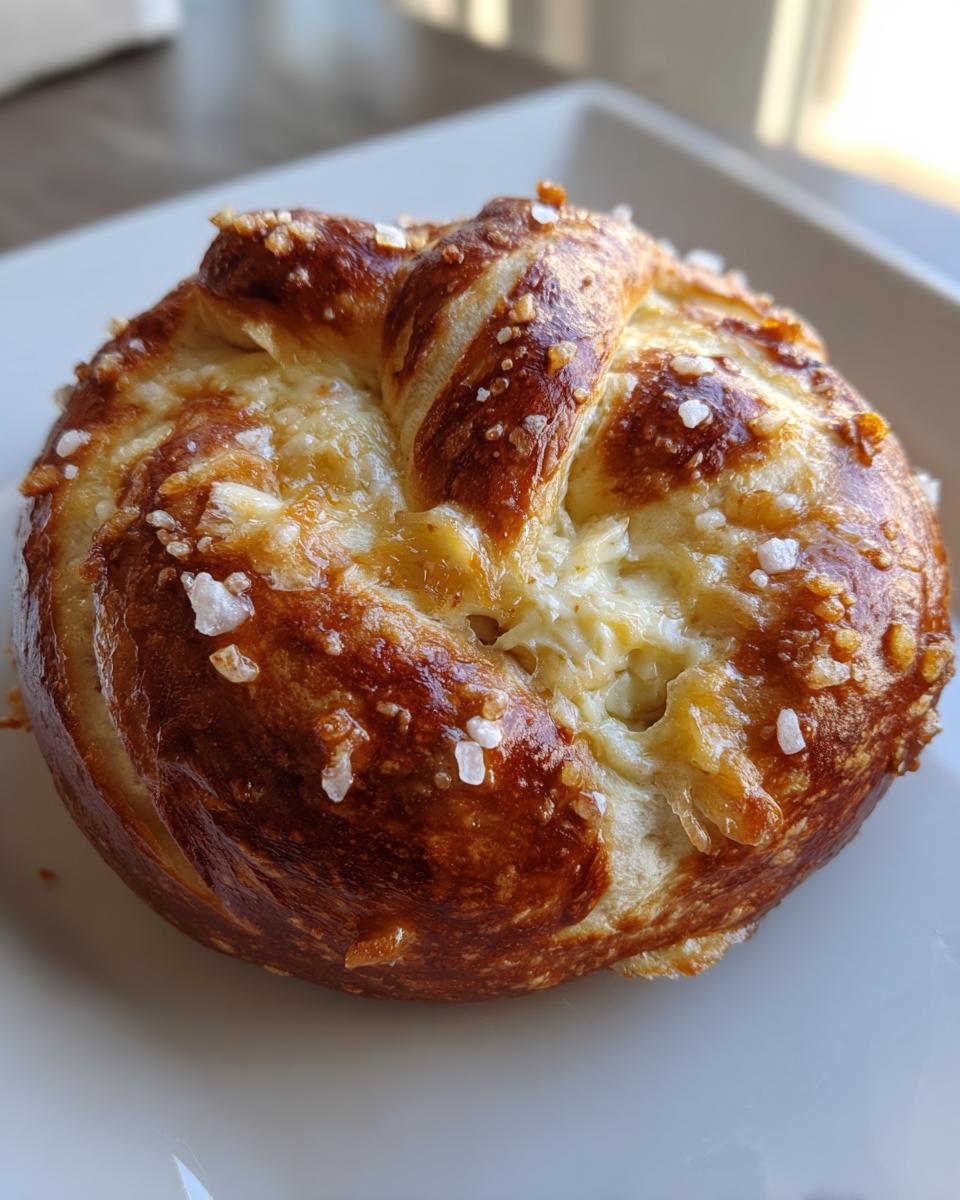 Artichoke Dip Stuffed Pretzel - detail 3