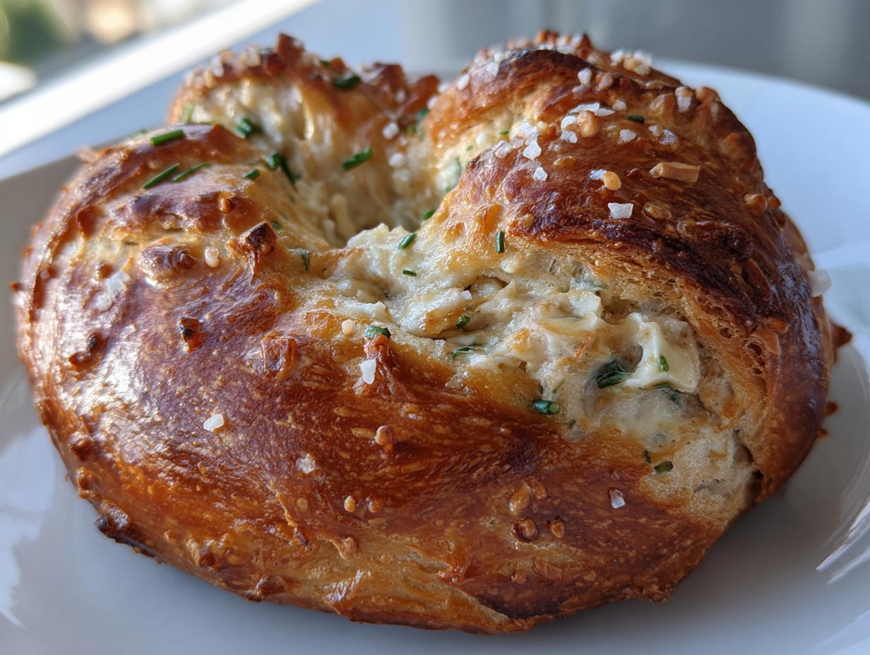 Irresistible Artichoke Dip Stuffed Pretzel in 8 Easy Steps