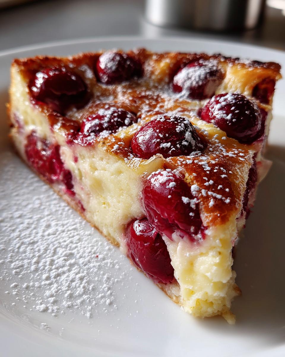 Classic French Cherry Clafoutis - detail 1