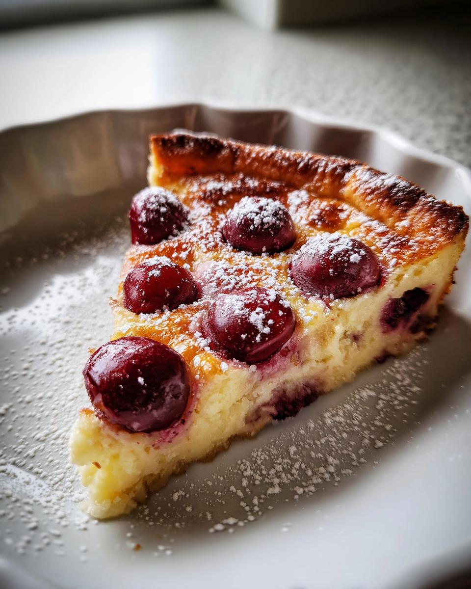 Classic French Cherry Clafoutis - detail 2