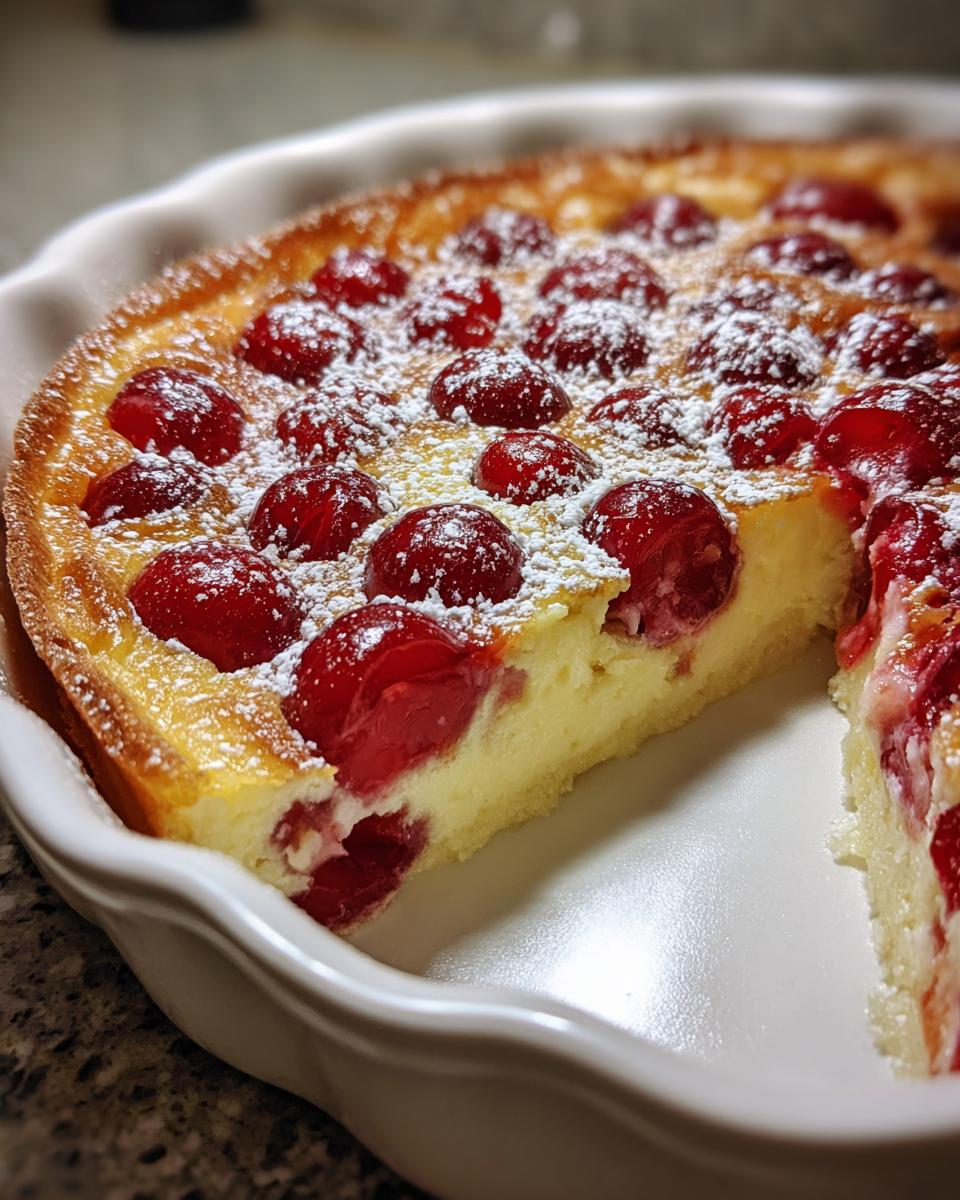 Classic French Cherry Clafoutis - detail 3