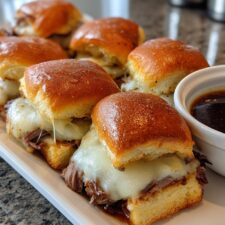25-Minute Easy French Dip Sliders: Irresistibly Cheesy Bliss