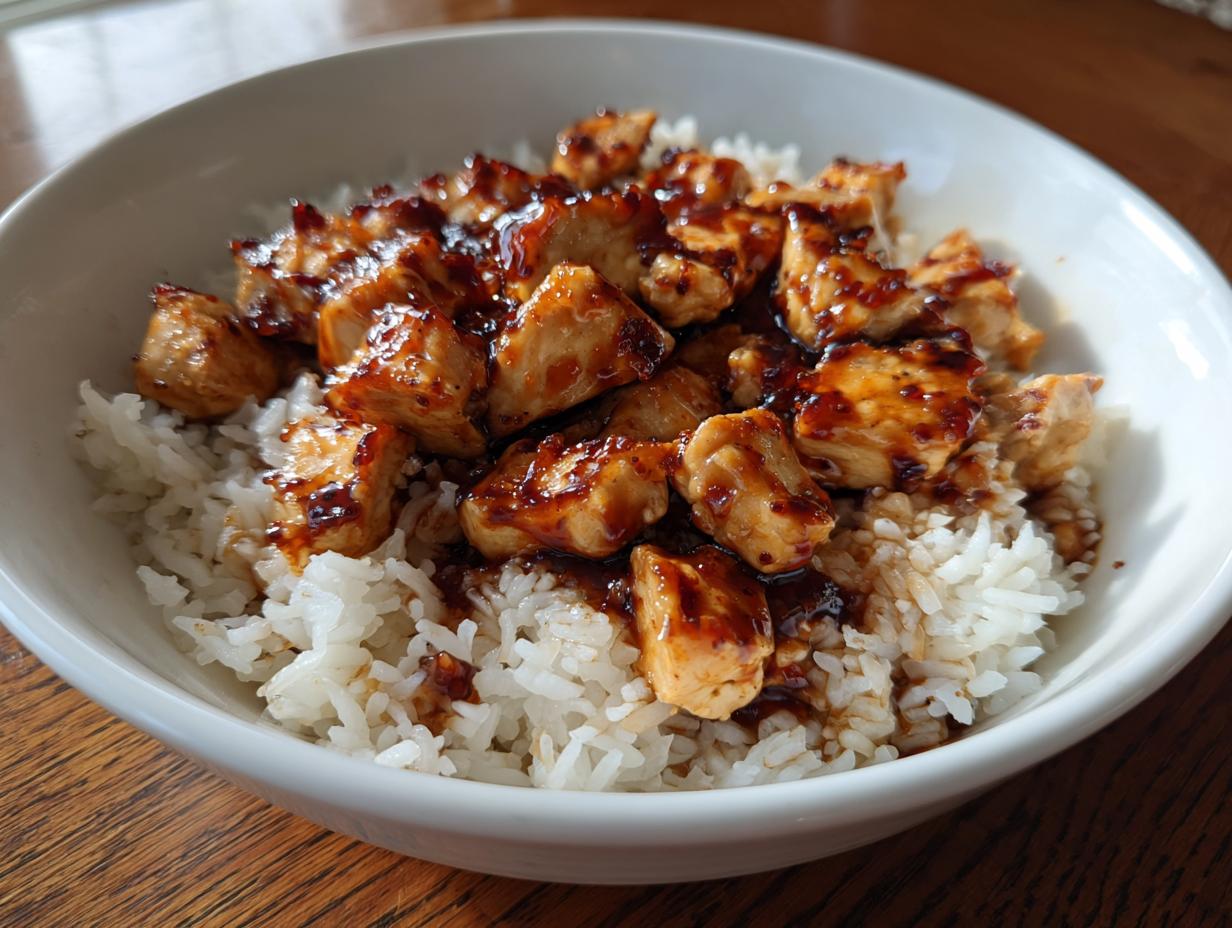 Honey BBQ Chicken Rice