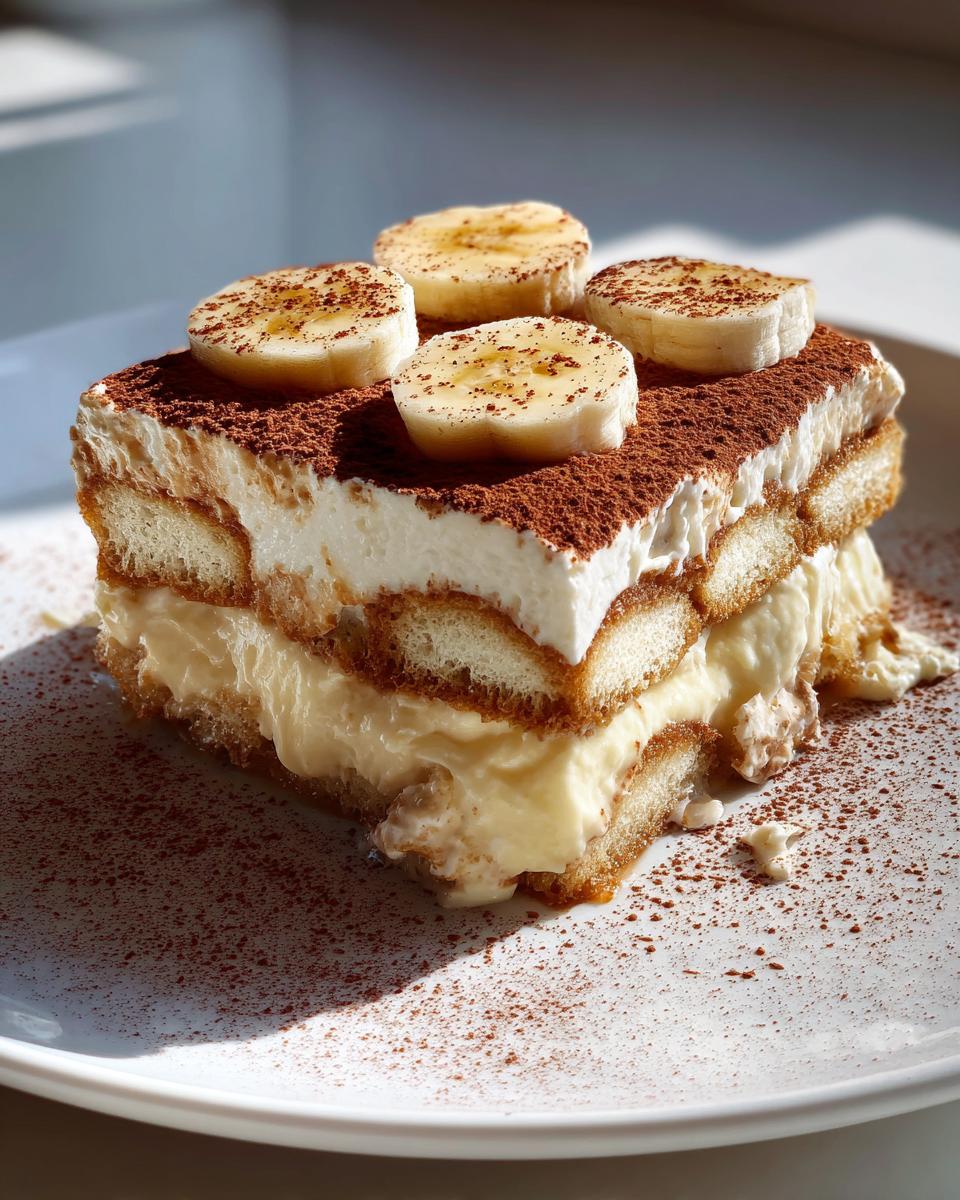 banana pudding tiramisu - detail 1