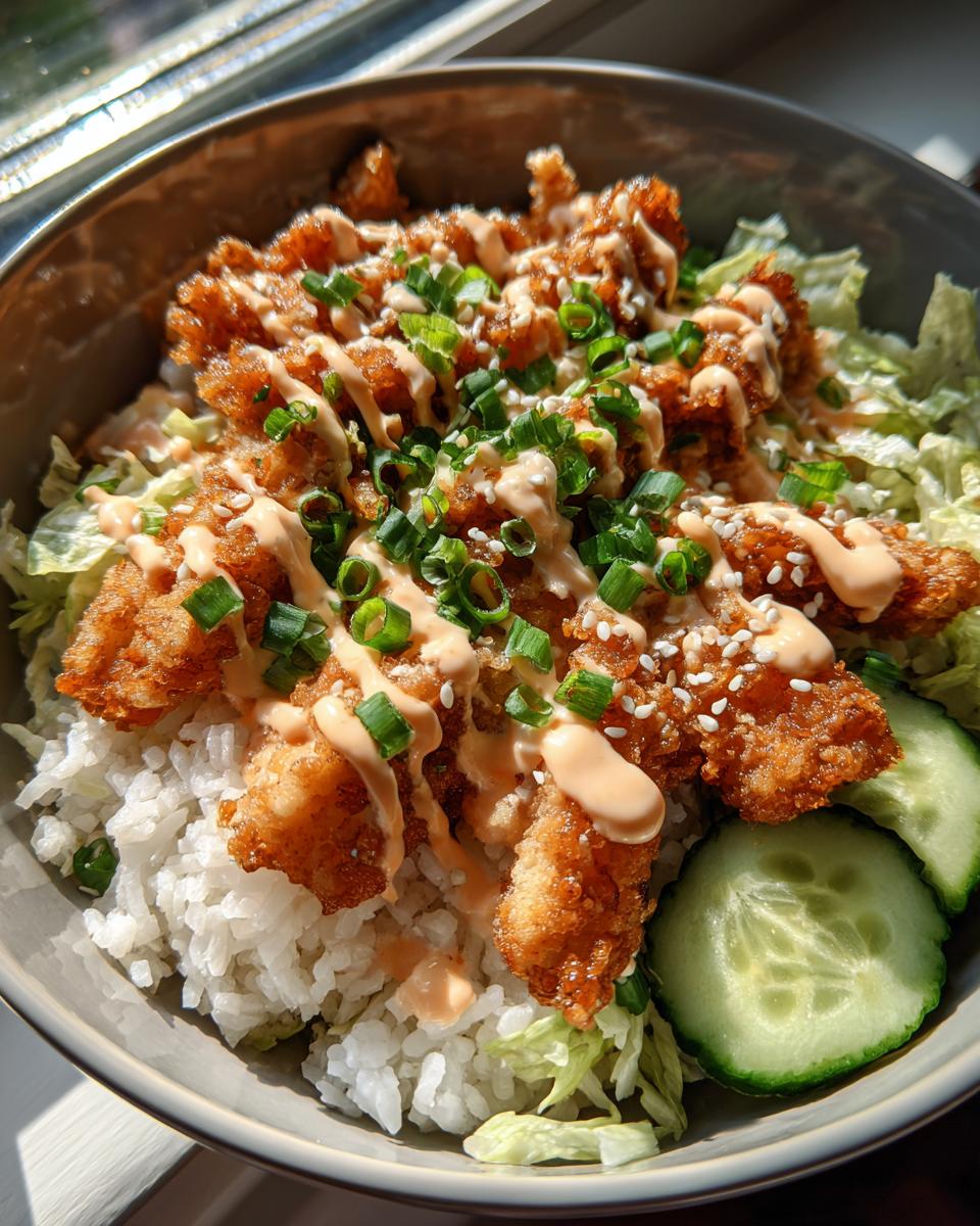 bang bang chicken bowl - detail 3
