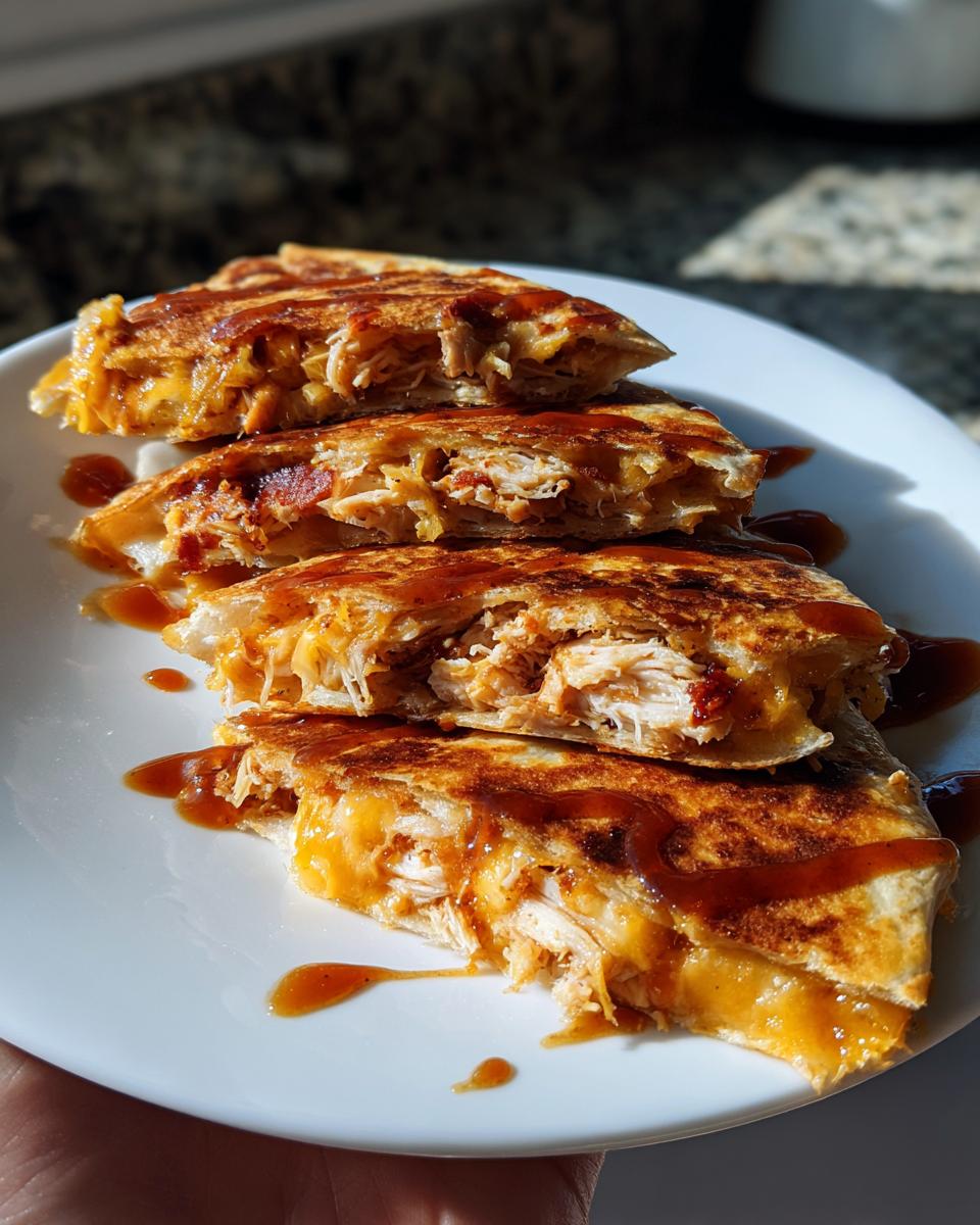 bbq bacon chicken quesadilla bites - detail 2