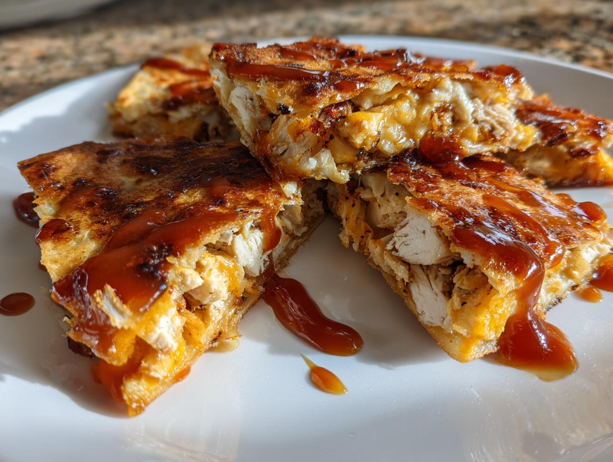 bbq bacon chicken quesadilla bites