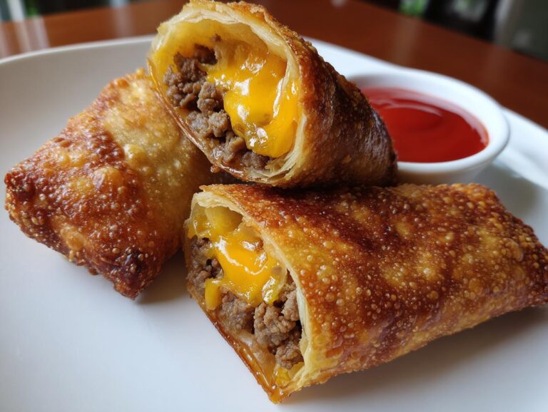 cheeseburger eggrolls
