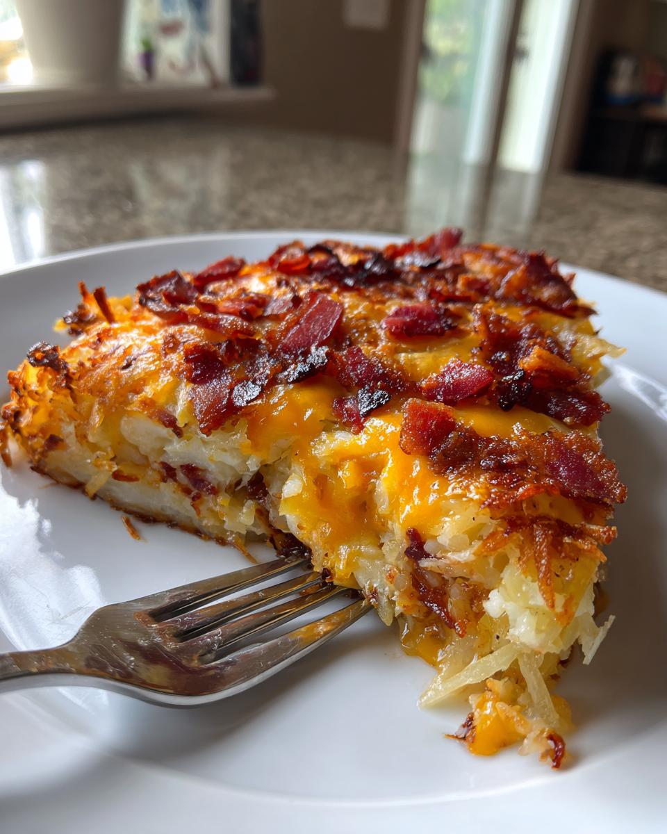 cheesy bacon breakfast hash browns - detail 3