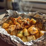 cheesy ranch chicken and potato foil packets