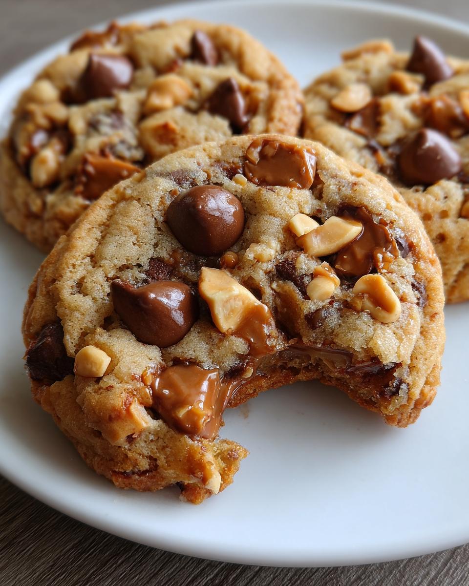 chewy snickers cookies - detail 1