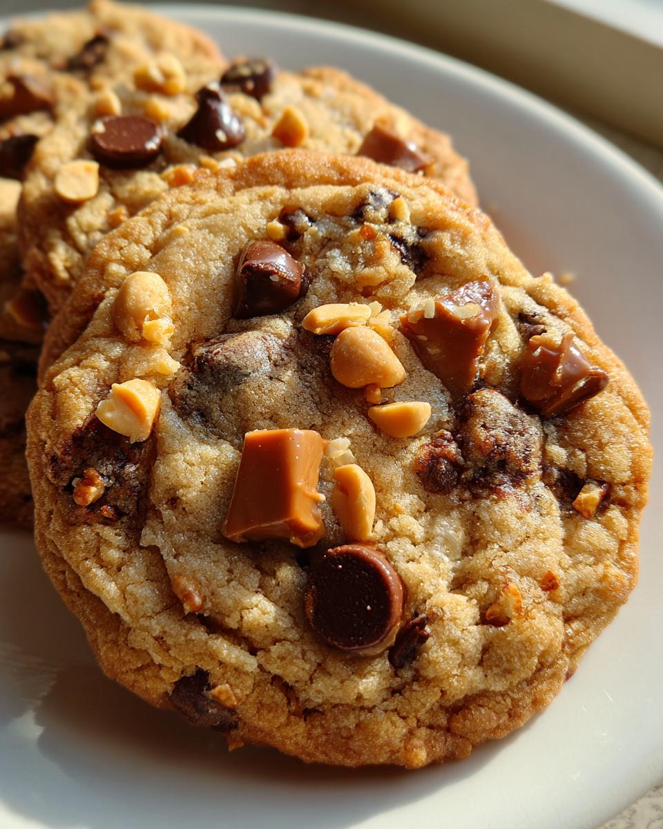 chewy snickers cookies - detail 2