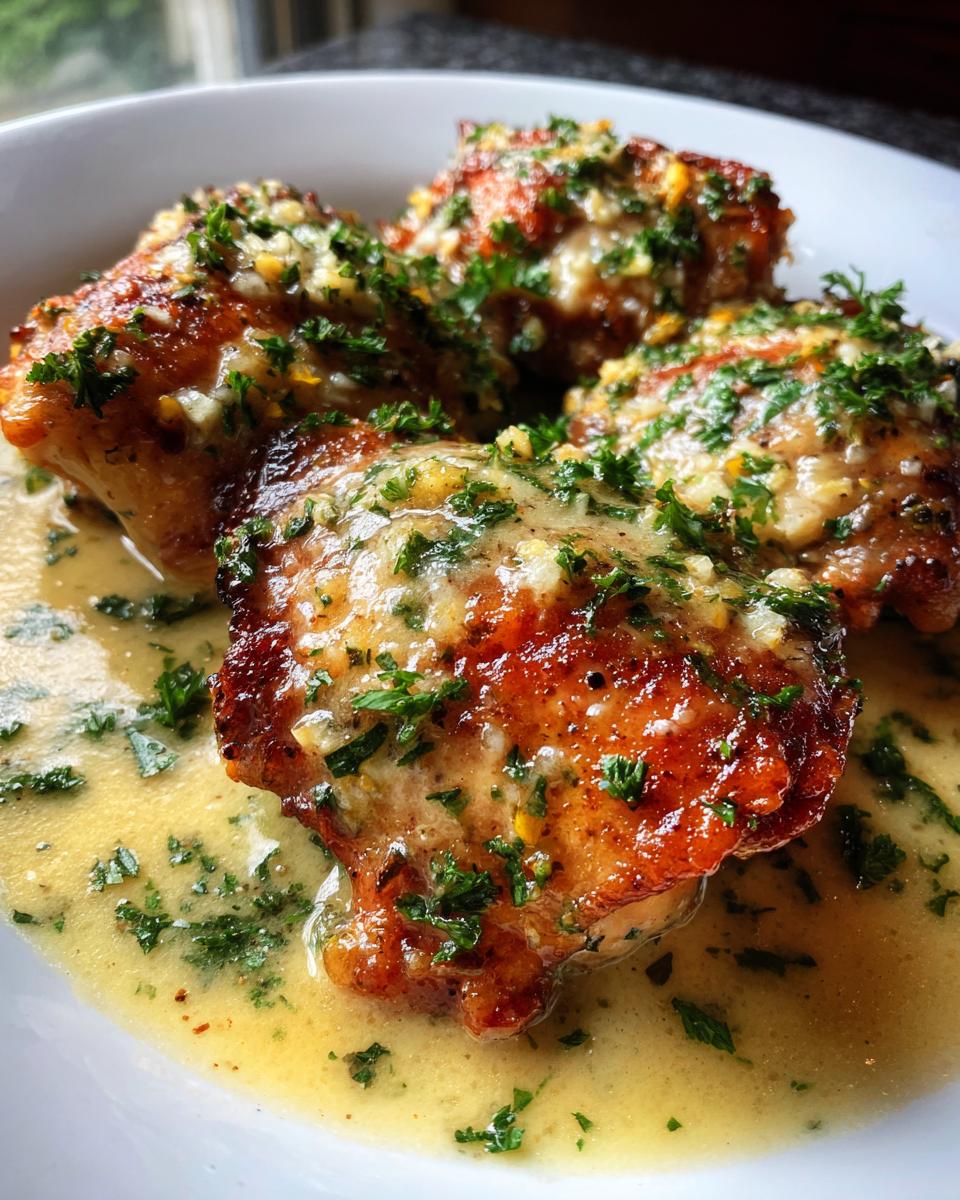 creamy garlic parmesan chicken thighs - detail 3