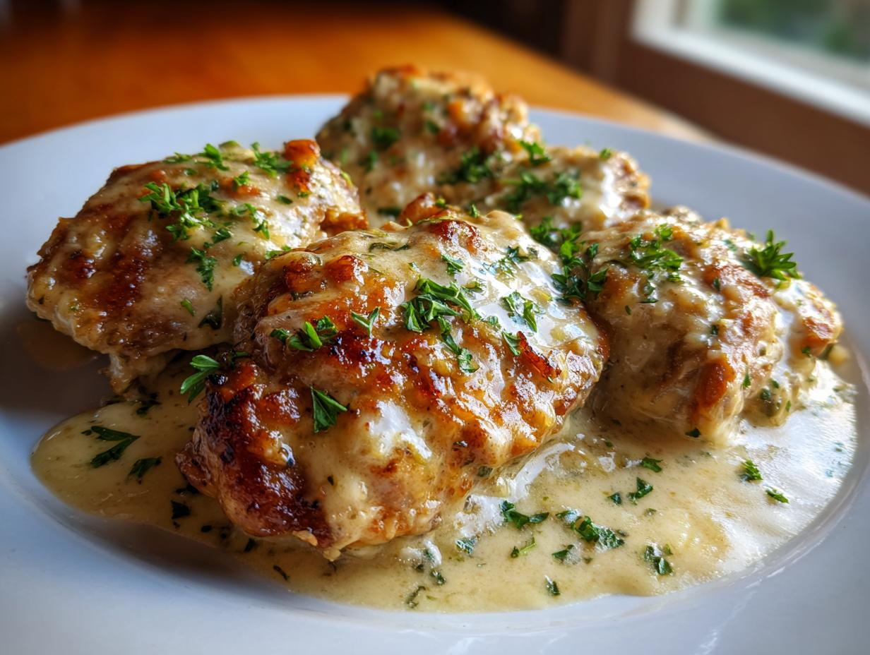 Irresistible Creamy Garlic Parmesan Chicken Thighs in 30 Minutes