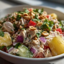 15-Minute Hawaiian Chicken Salad - Tropical Bliss in Every Bite