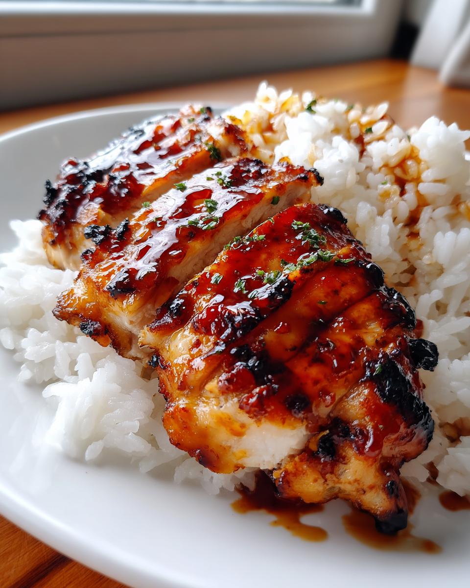 honey bbq chicken rice - detail 1