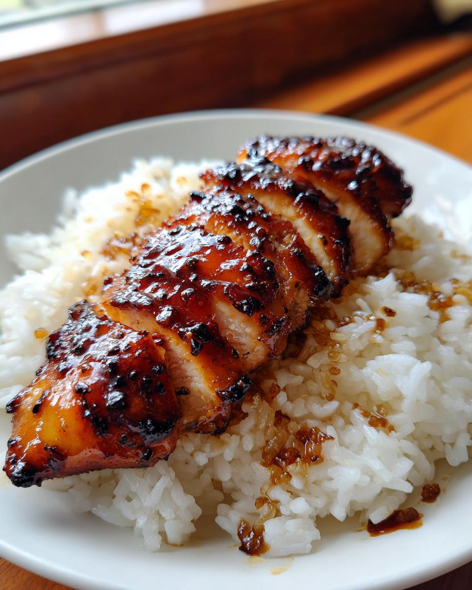 honey bbq chicken rice - detail 3