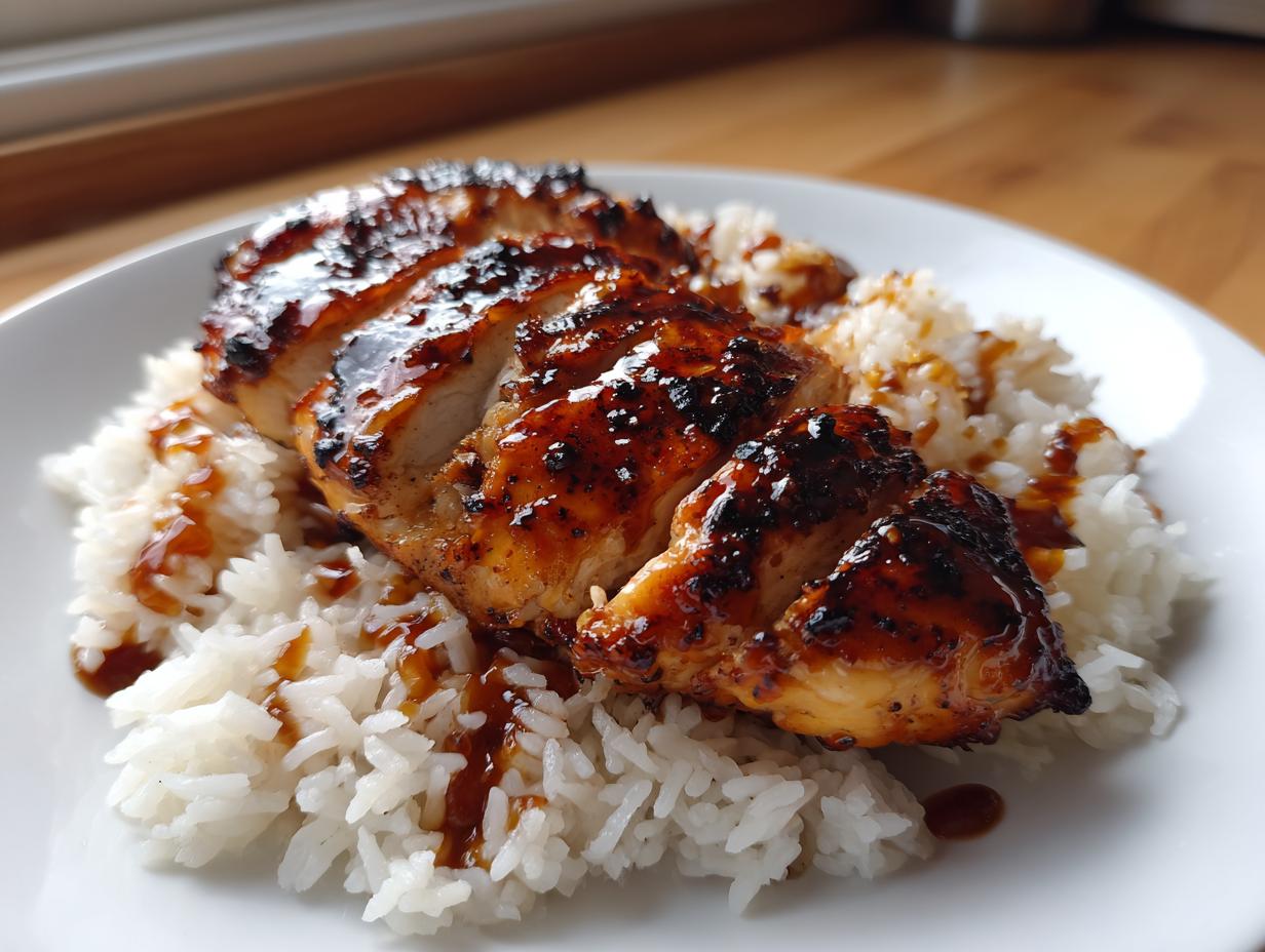 30-Minute Honey BBQ Chicken Rice – Irresistible & Easy