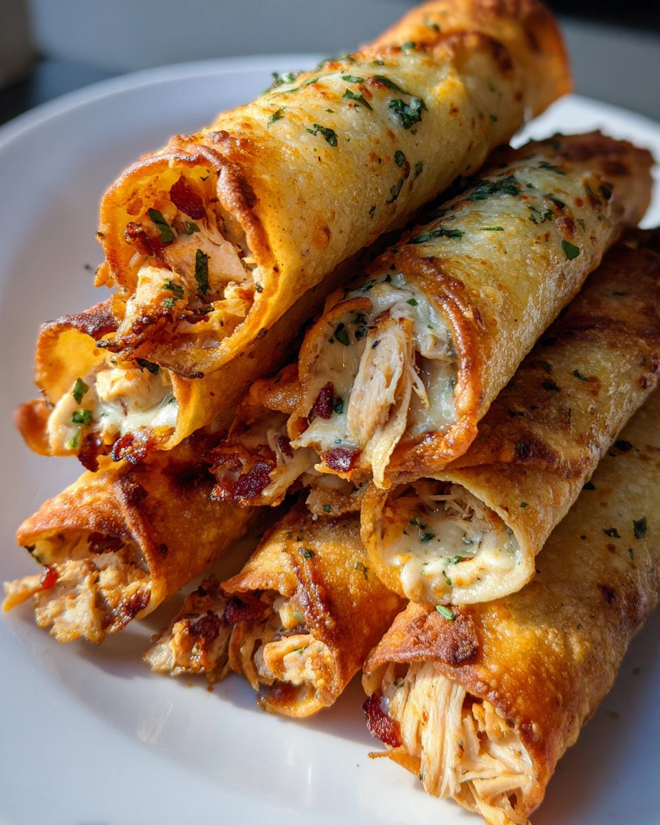 keto chicken bacon ranch taquitos - detail 3