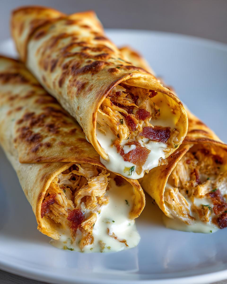 keto chicken bacon ranch taquitos - detail 4