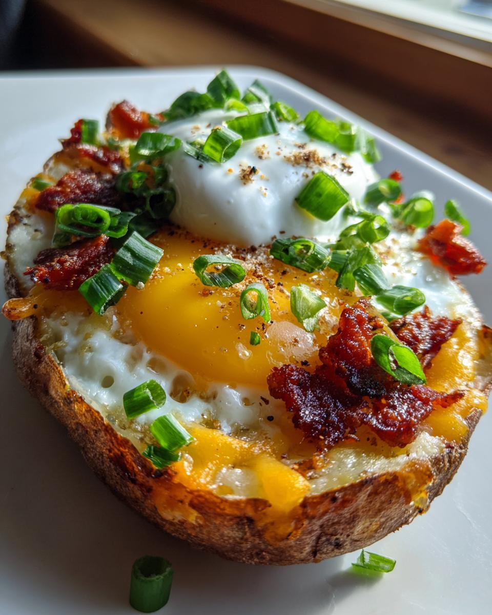 loaded breakfast potato skins - detail 2
