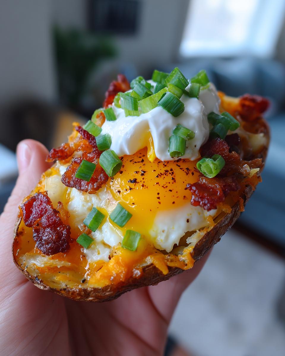 loaded breakfast potato skins - detail 3