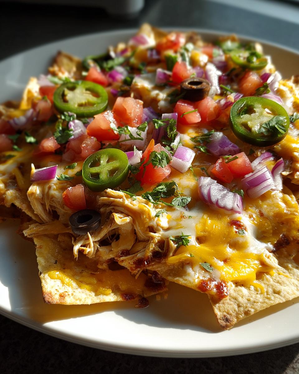 loaded smoky ranch chicken nachos - detail 1