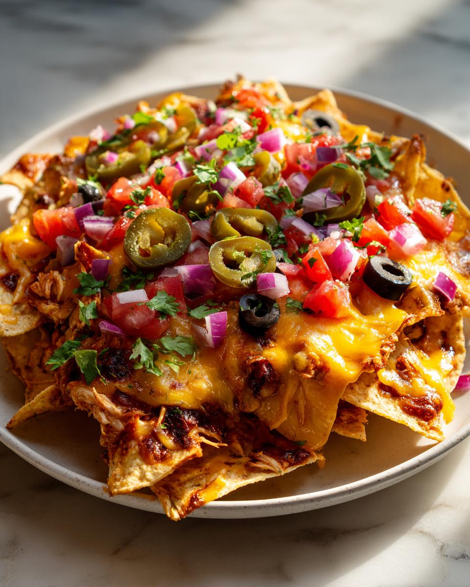 loaded smoky ranch chicken nachos - detail 2