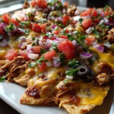 Loaded Smoky Ranch Chicken Nachos