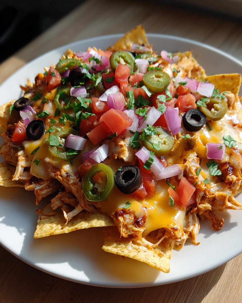 loaded smoky ranch chicken nachos - detail 3