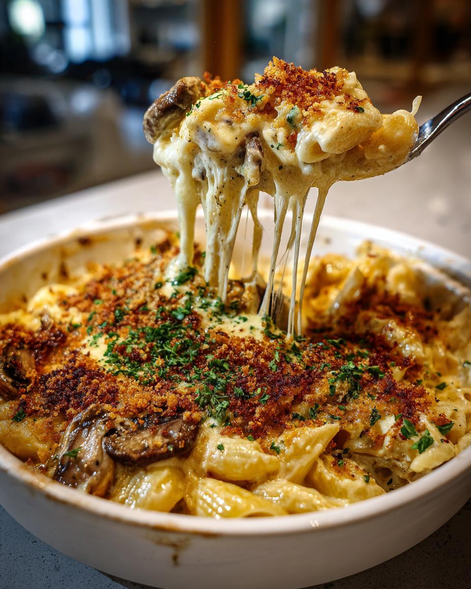 loaded truffle mushroom mac - detail 2