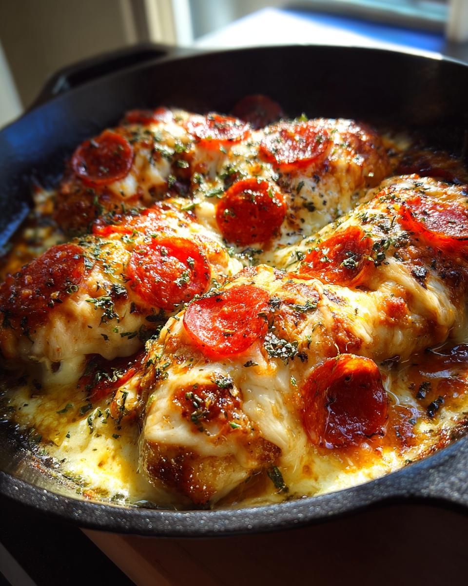 one pan pizza chicken - detail 2