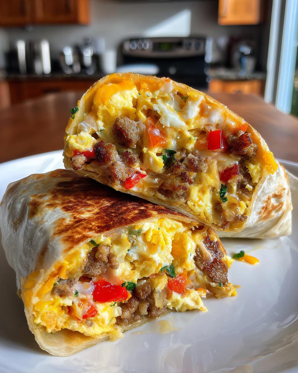 sheet pan breakfast burritos - detail 1