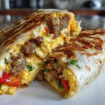sheet pan breakfast burritos