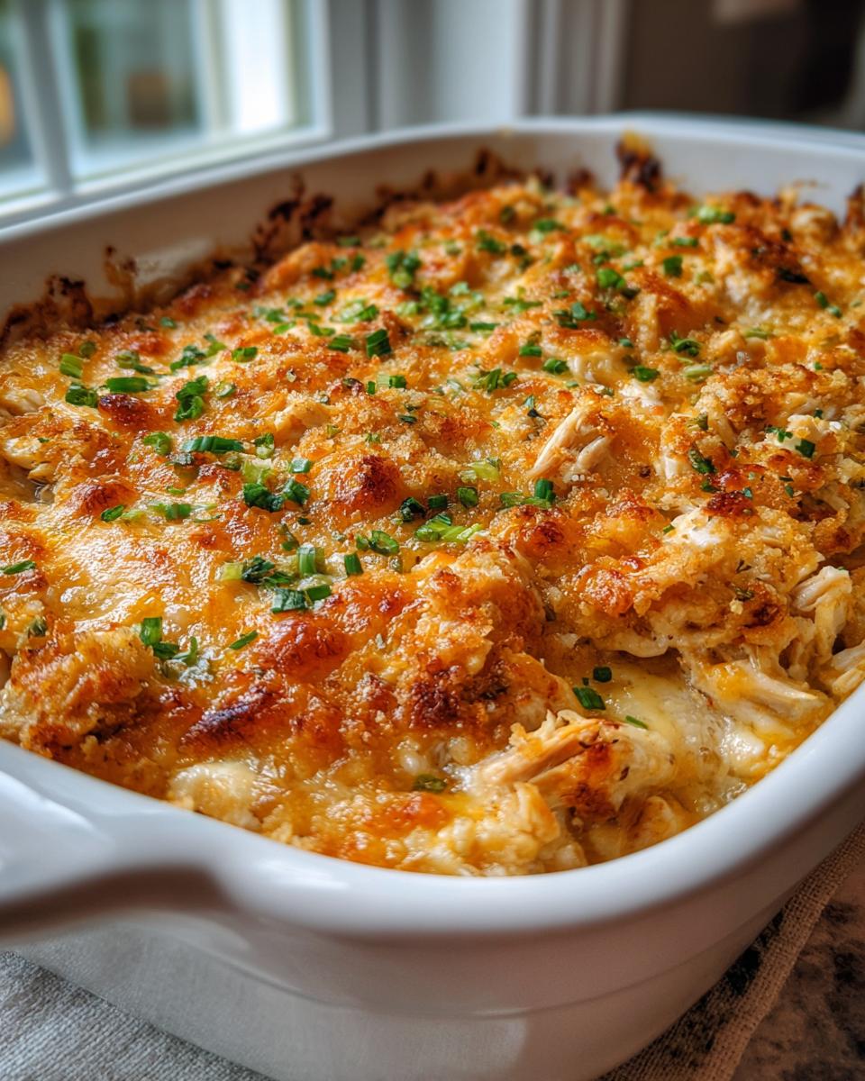 spicy cheddar jalapeno chicken casserole - detail 1