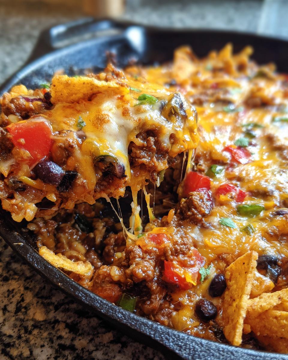 taco skillet casserole - detail 1