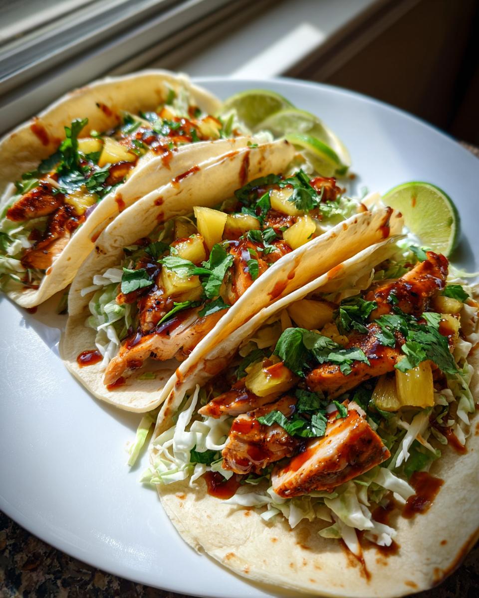 teriyaki chicken tacos - detail 3