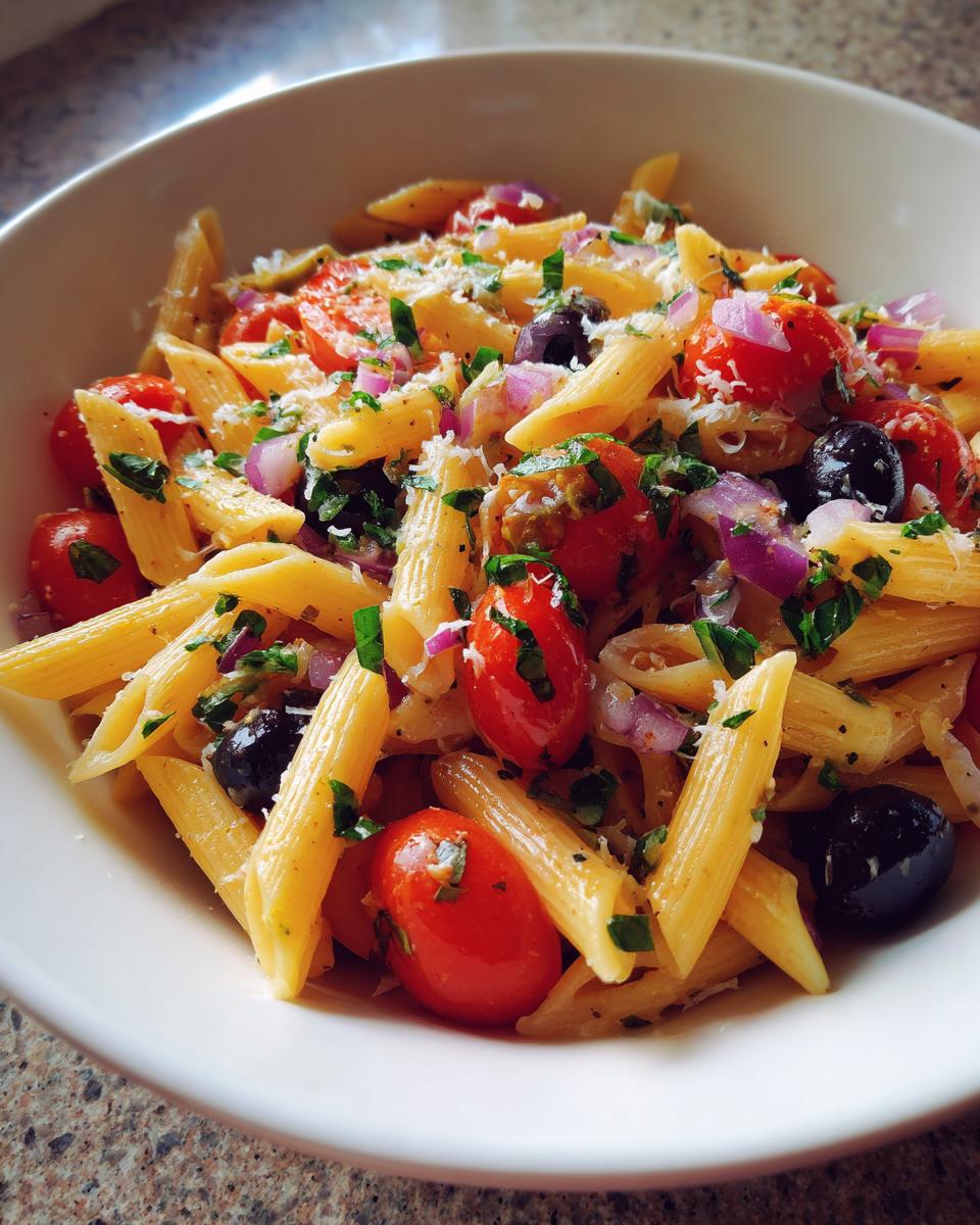 zesty italian pasta salad - detail 2