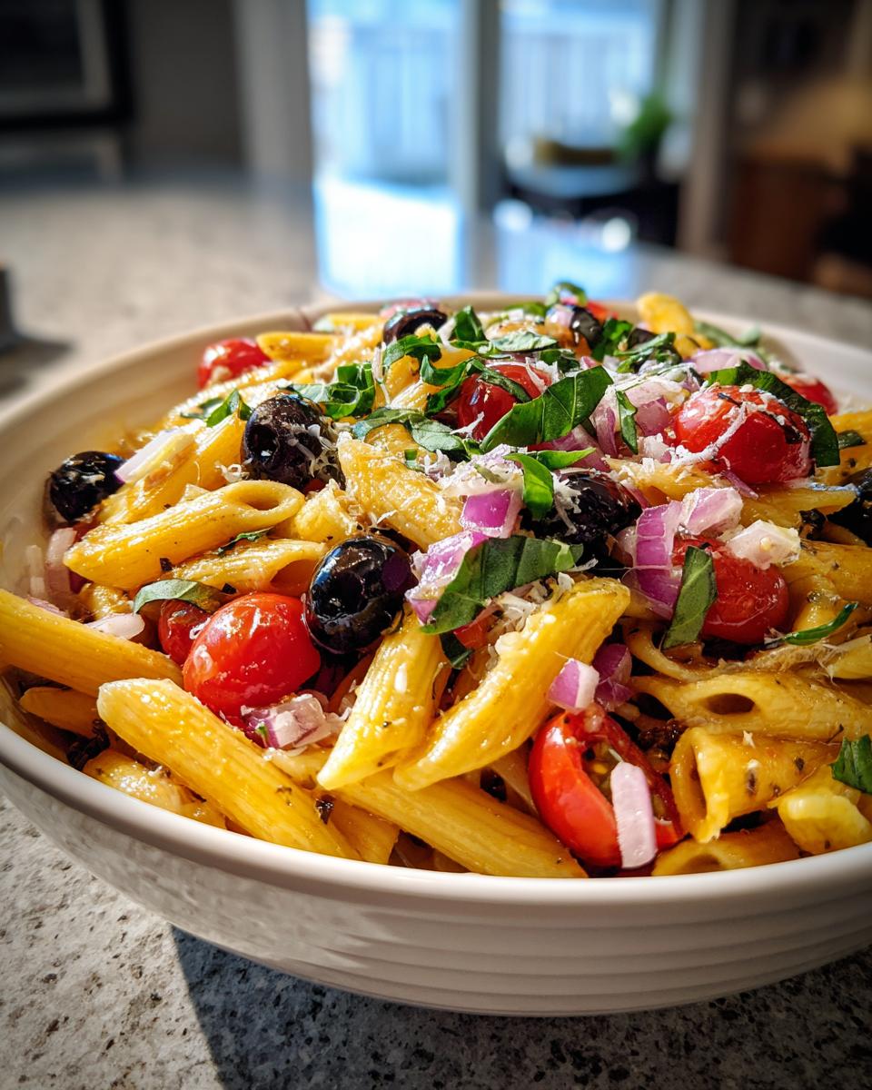 zesty italian pasta salad - detail 3