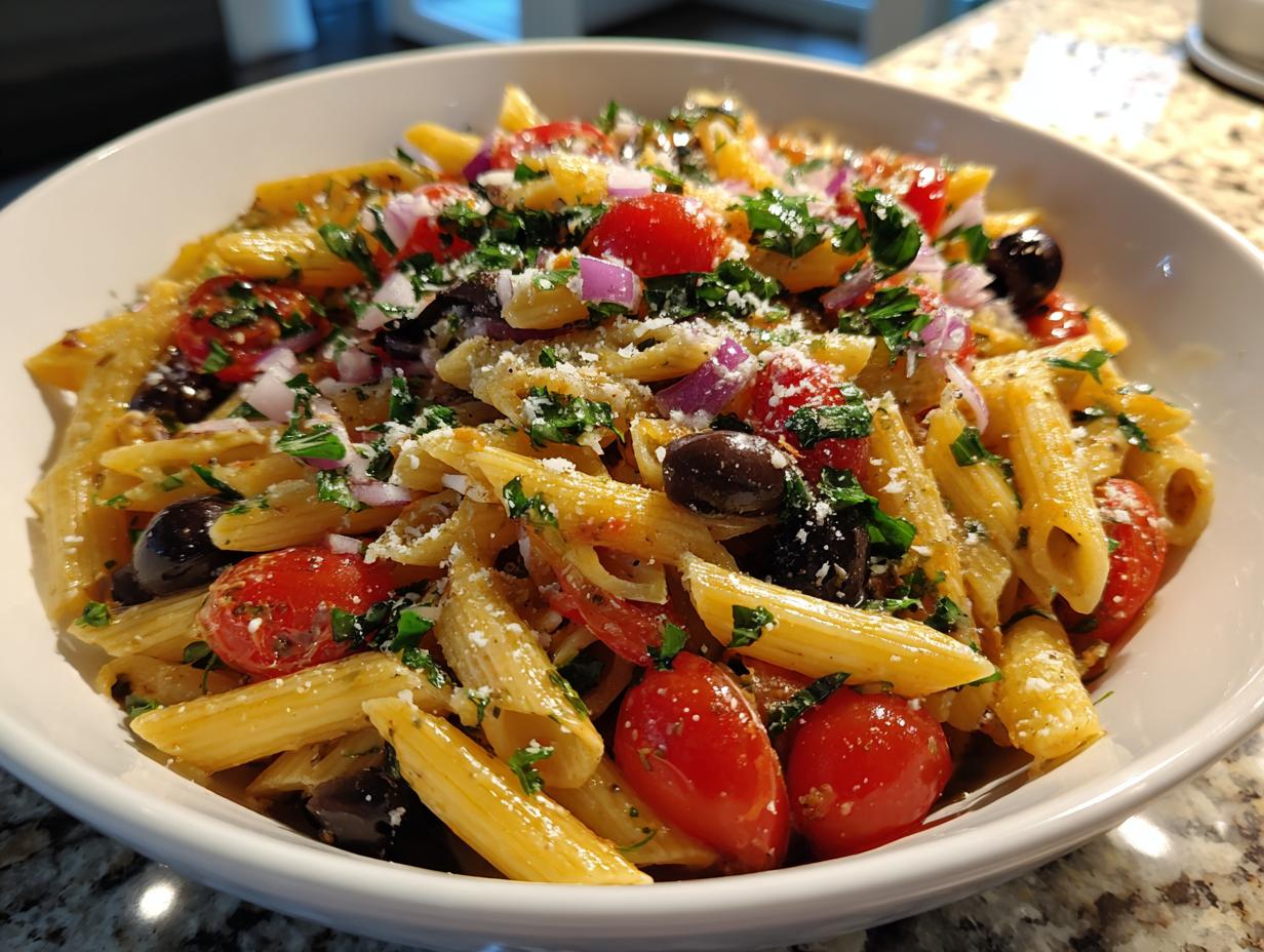 zesty italian pasta salad