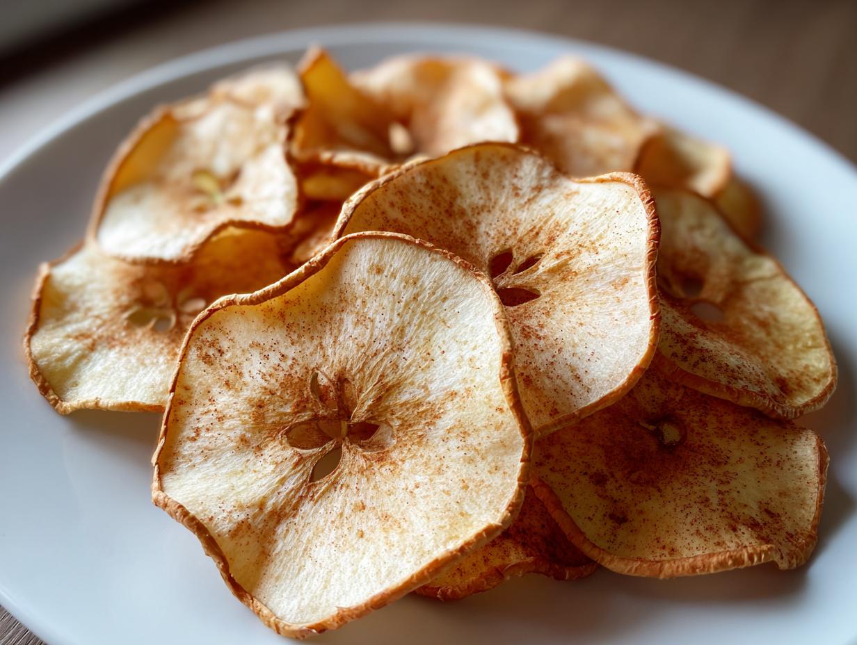 “10-Minute Crispy Apple Chips Recipe That Kids Devour!”