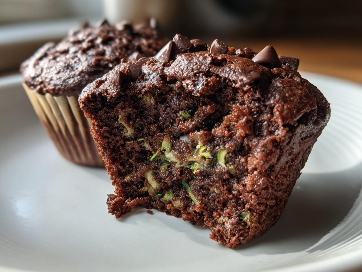 Magic Protein Chocolate Zucchini Cottage Cheese Muffins Recipe