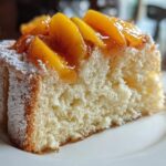Citrus Angel Food Cake with Peaches