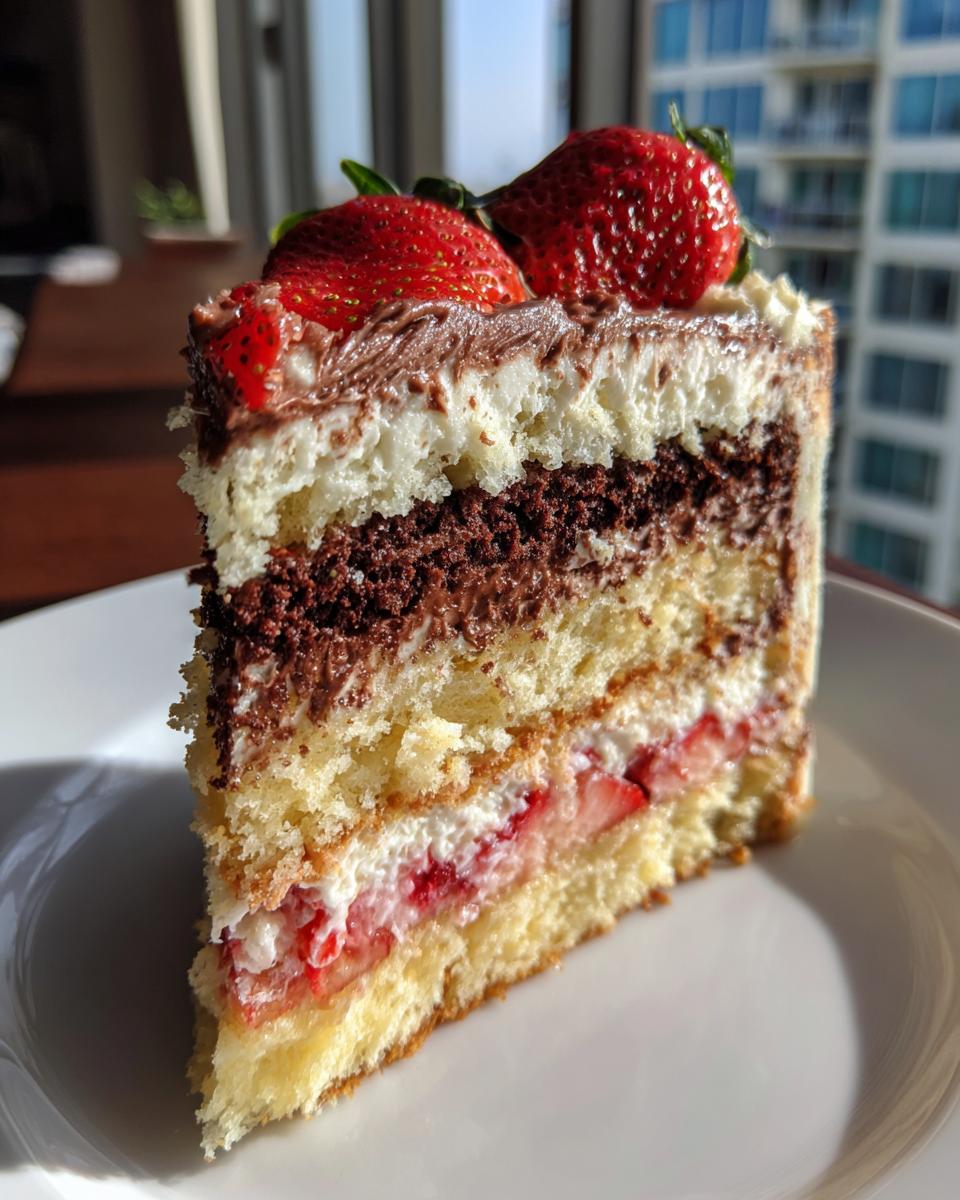 Classic Neapolitan Layer Cake - detail 1