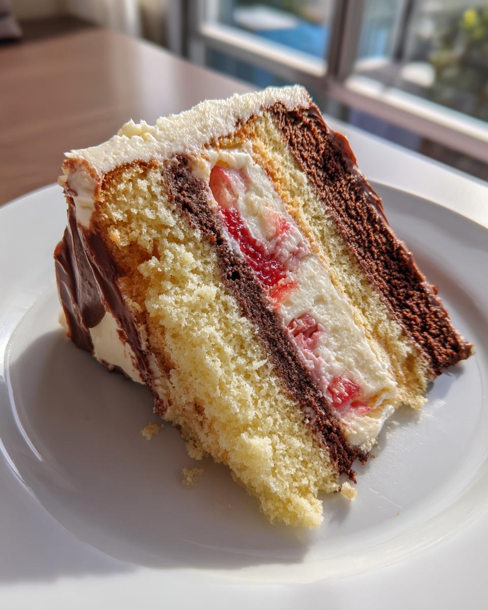 Classic Neapolitan Layer Cake - detail 2