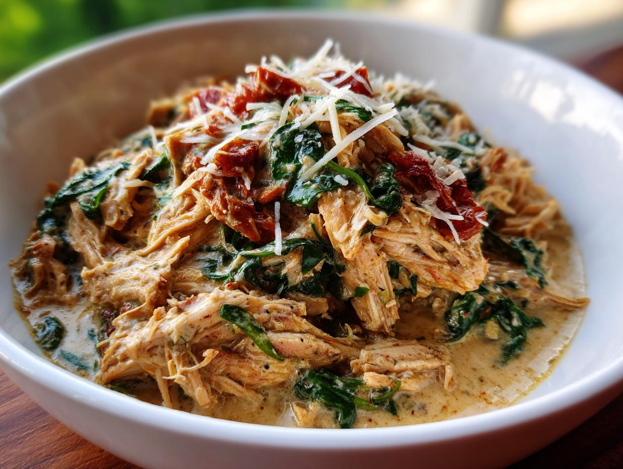 Crockpot Tuscan Chicken