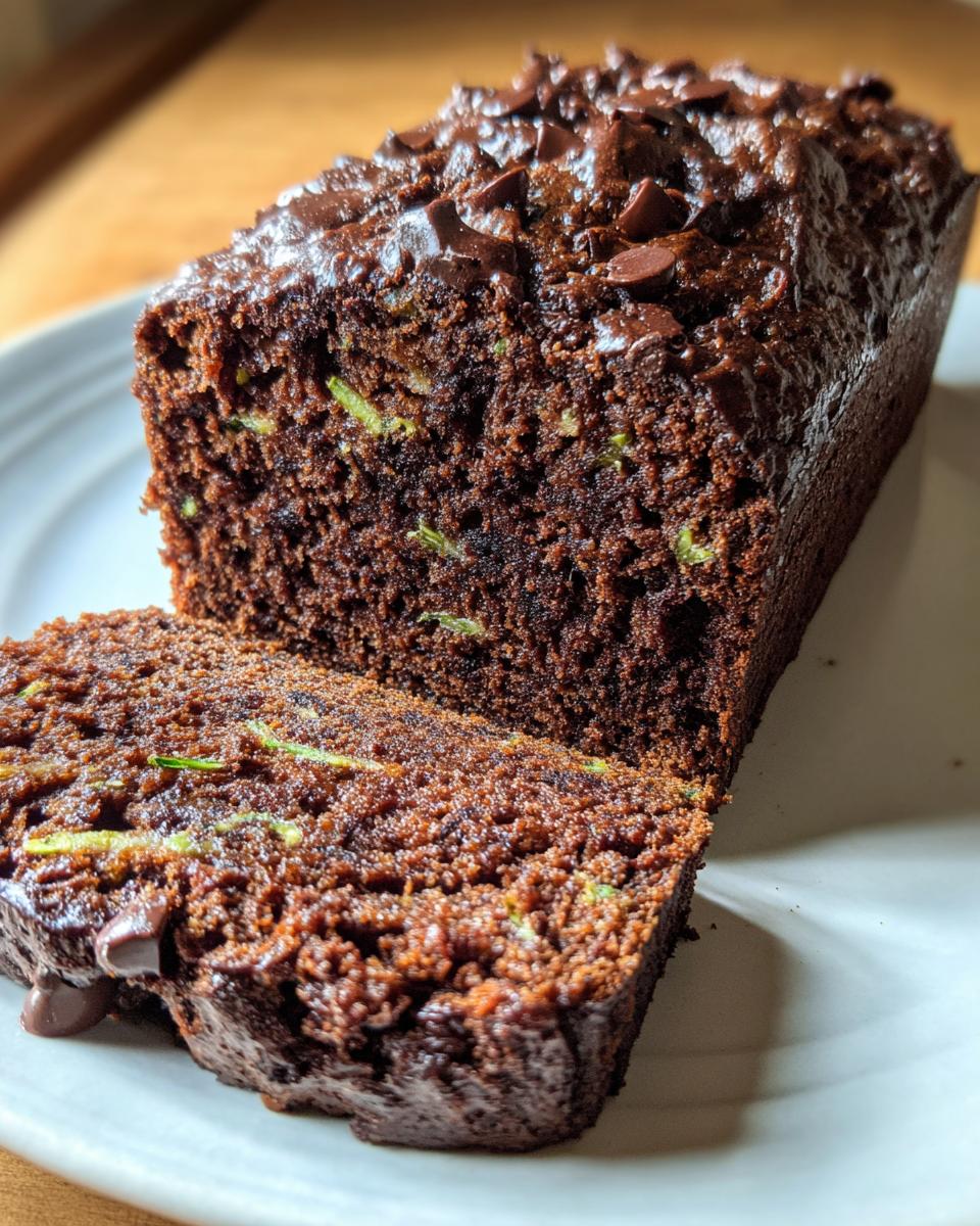 Double Chocolate Zucchini Muffins (Loaf Style) - detail 3