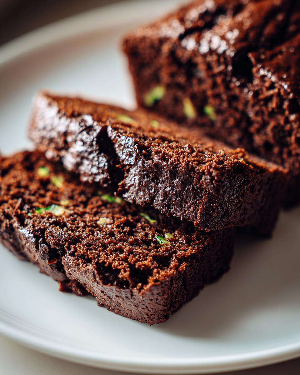 Easy Chocolate Zucchini Bread - detail 2